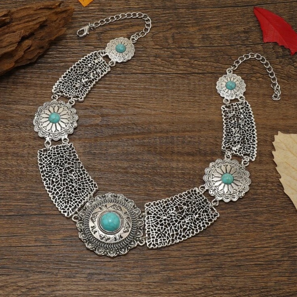 Summer Turquoise Bohemian Necklace NWT